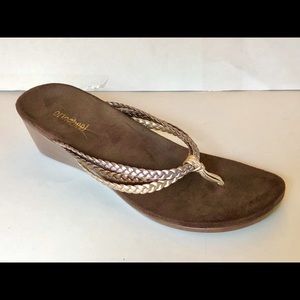 Vionic Orthaheel Rambo Wedge Sandal Sz 9